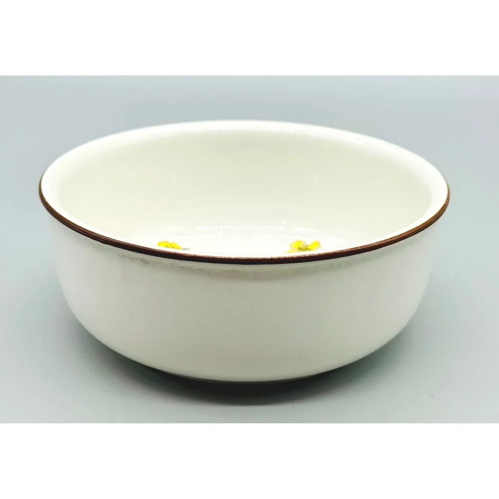 Villeroy Boch Botanica Fruit Bowl Sinapis Arvensis Wild Mustard Floral 5.25 inch